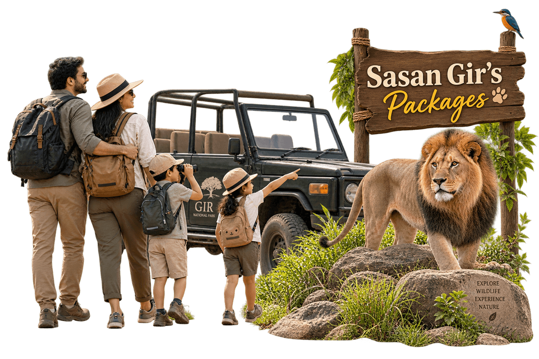 Sasan Gir Holiday Packages - Asiatic Lion, Gypsy Safari & Travel Bag